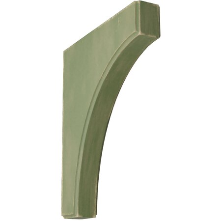Ekena Millwork 1 3/4"W x 10"D x 12"H Clarksville Wood Vintage Decor Bracket, Restoration Green BKTWD02X10X12CVGR